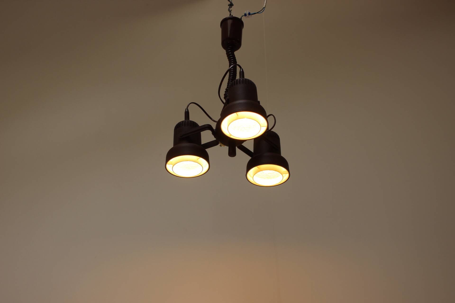 Adjustable Mid Century Chandelier, 1970's, Hungary