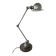 Jieldé lamp with 2 articulated metal arms, industrial style.