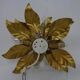 Golden Flower Shape Flushmounts by Hans Kögl, 1970s, Set of 2