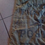 Burlap postal bag