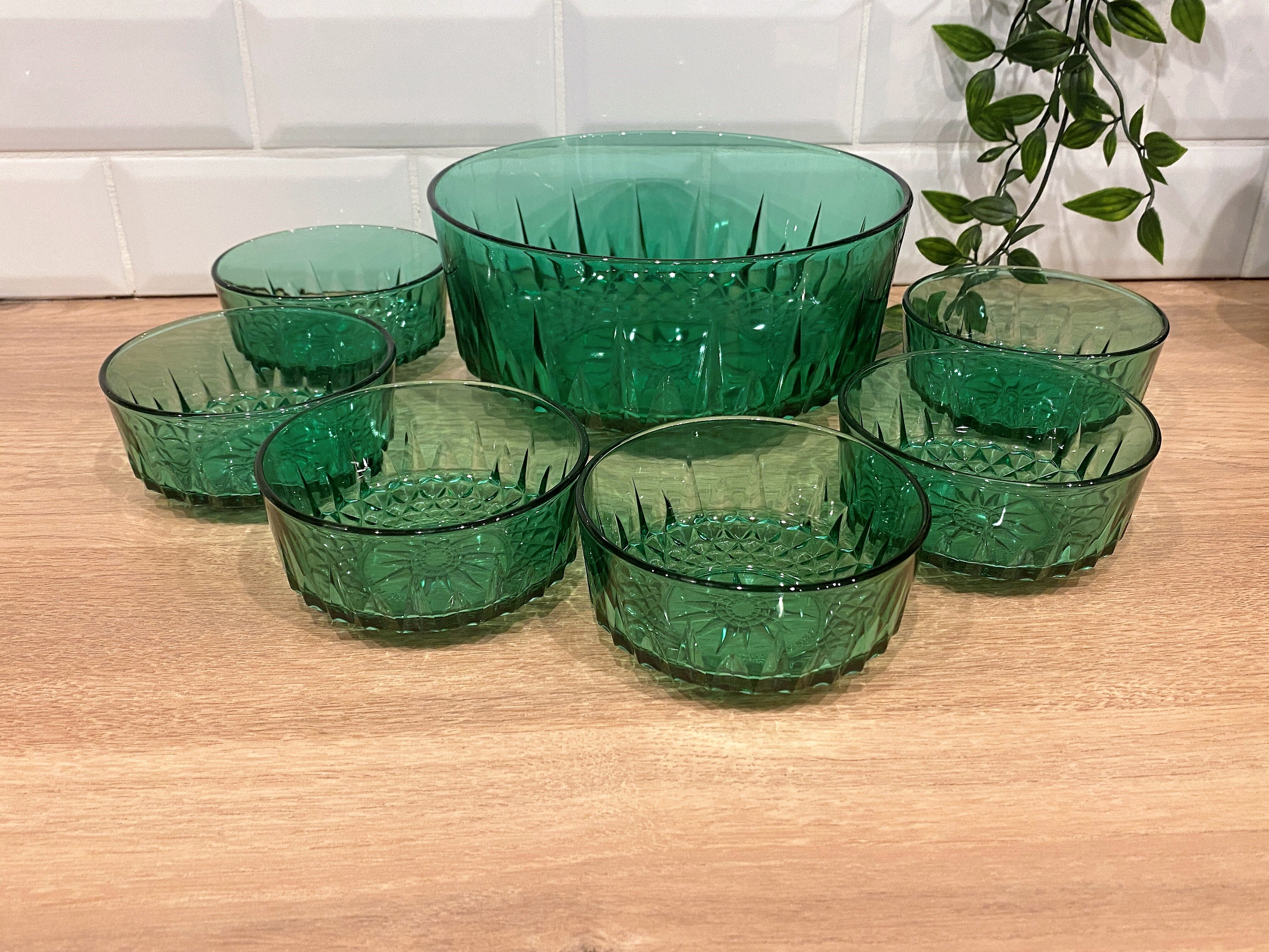 Arcoroc Green Dessert Service