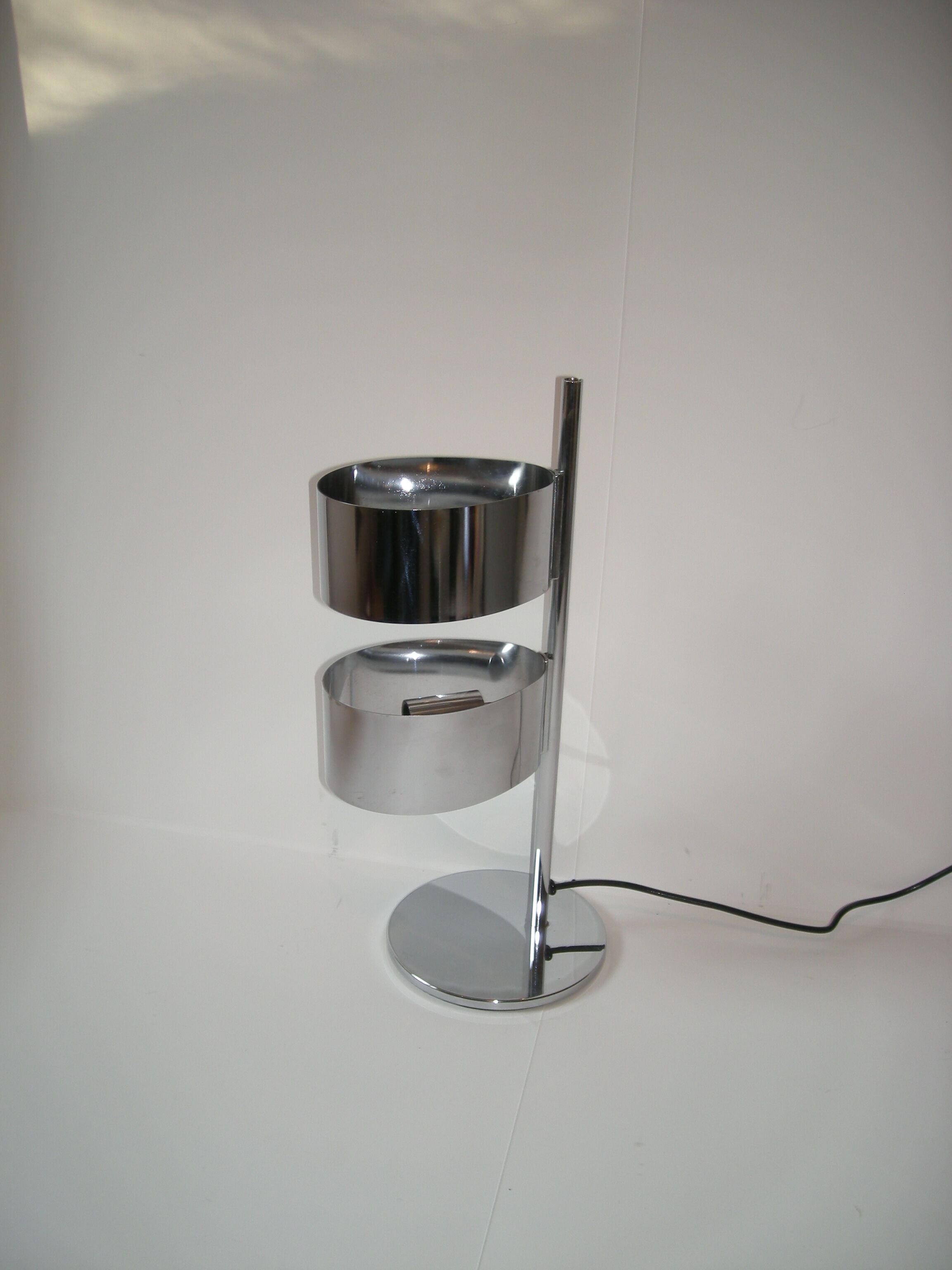 Stainless steel lamp of the 60s - 70s