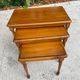 Set of 3 Nesting Tables in Solid Cherry Wood NF Furniture Loui