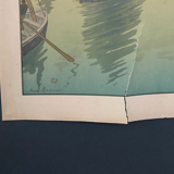 Lithograph by Henri Rivière The Sunset