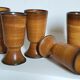 Five earthenware mazagrans from Saint-Amand vintages service"Meylan"