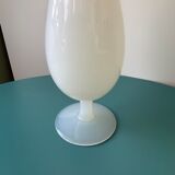Soliflore vintage en verre opalin