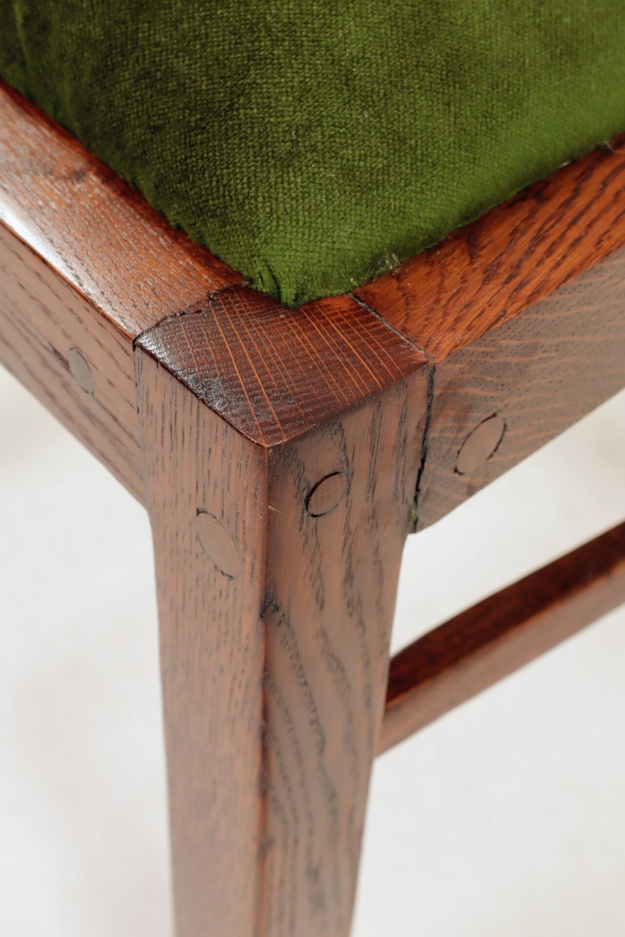 Chaise de bureau vintage vert mother 1930