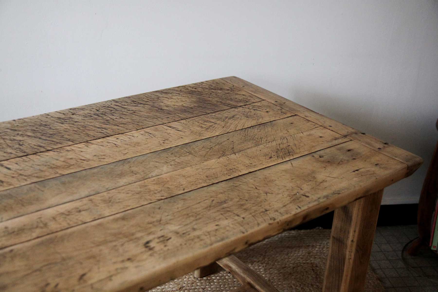 Table de ferme en bois ancienne