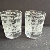 2 Verres à whisky – Cristal gravé