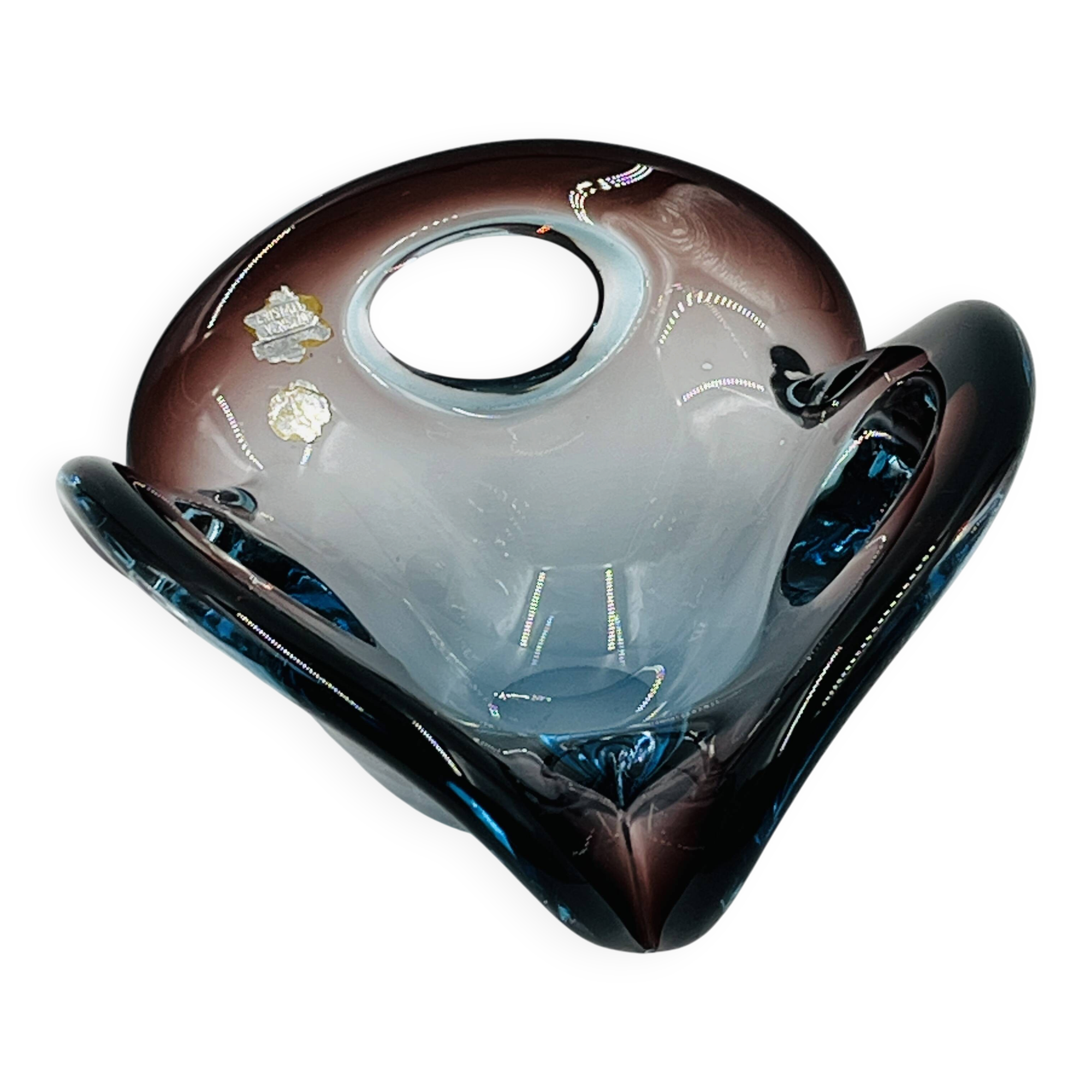 Murano Sommerso Ashtray Bowl – Flavio Poli for Seguso