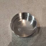 Silver metal sugar bowl silversmith Christofle model Mercury Sabattini