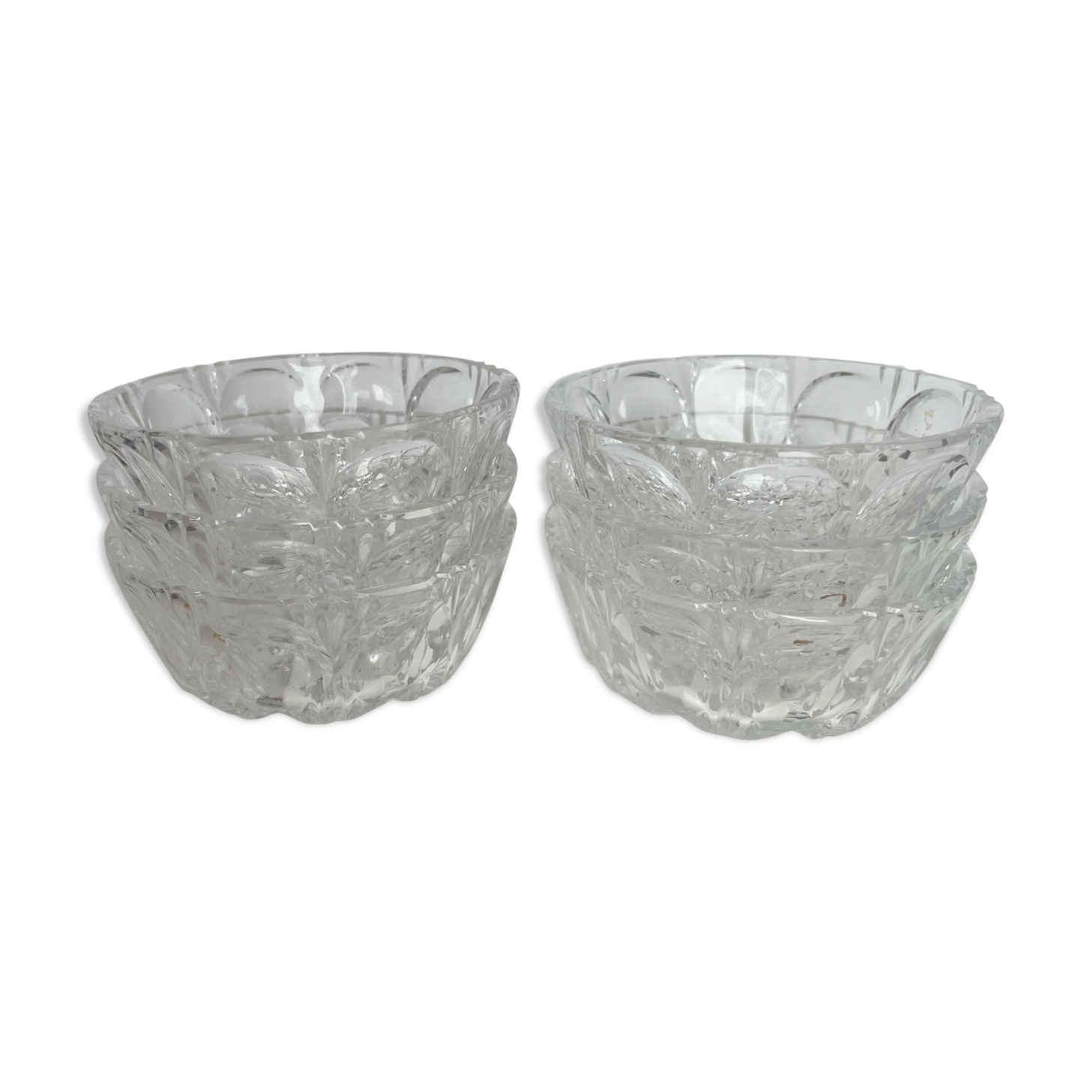 6 glass dessert cups