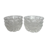 6 glass dessert cups