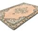 6x9 Peach & Light Green Oriental Vintage Area Rug, 183x273Cm