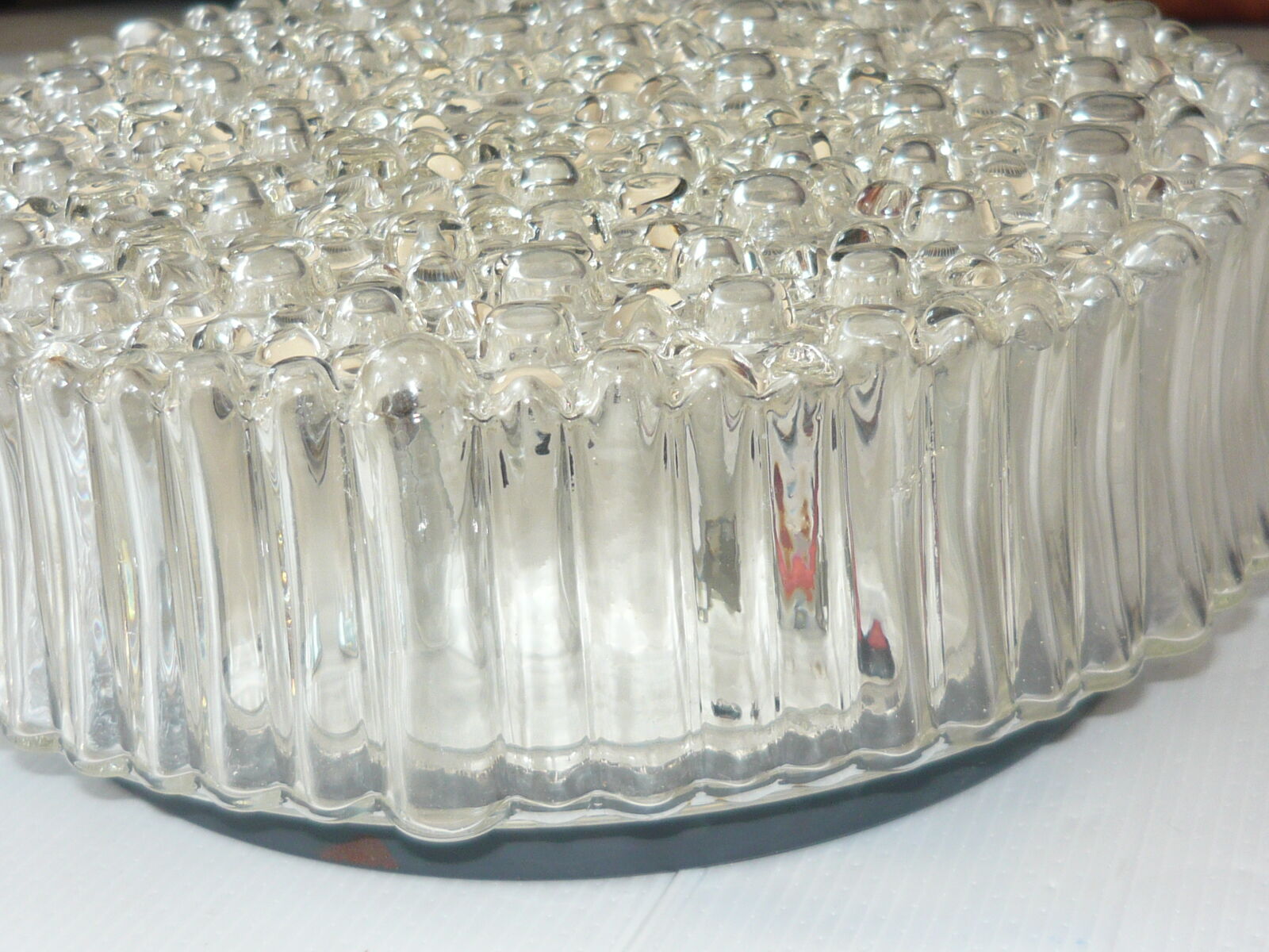 Glass bubble ceiling lamp by helena tynell years 60
