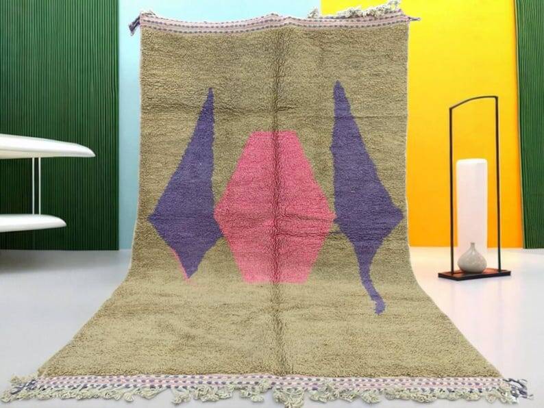 Handmade traditional pure wool rug 1.5/3.5 m