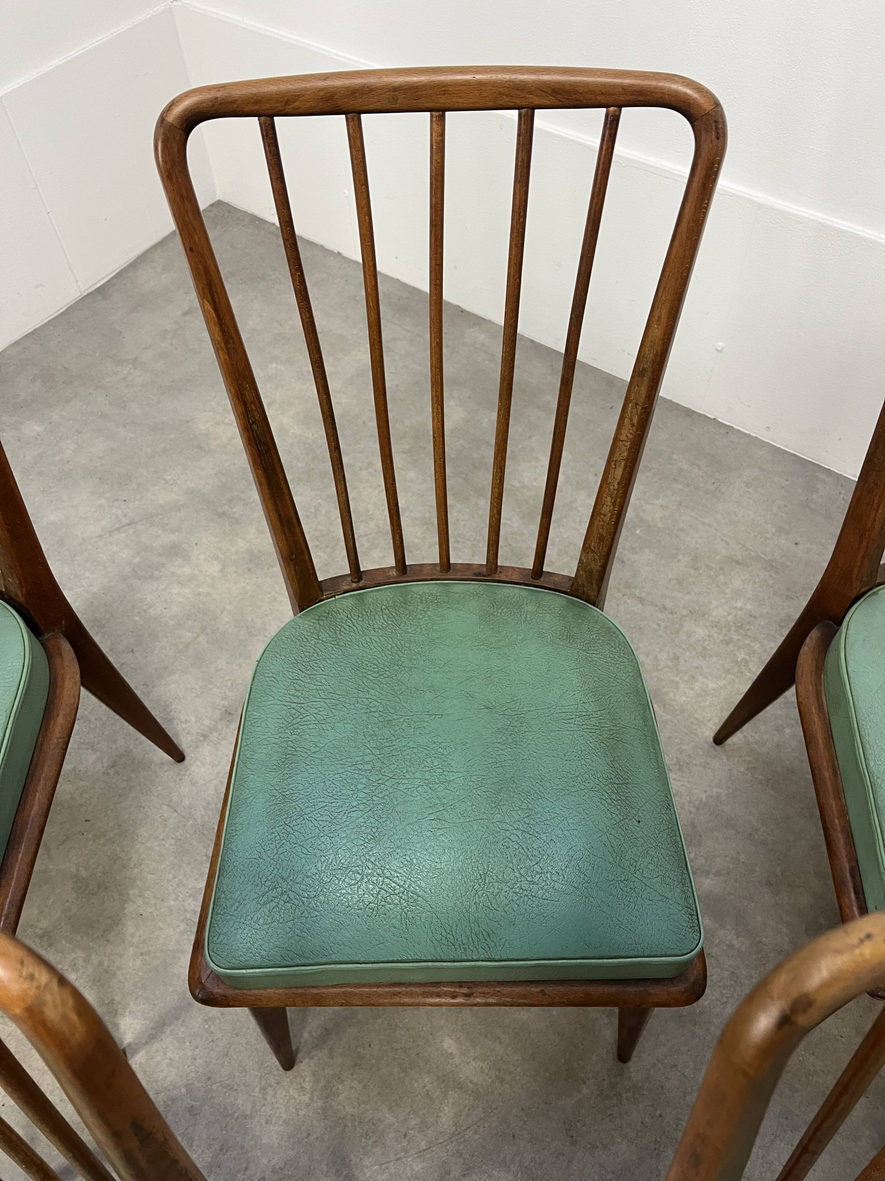 8 Charles Ramos chairs from the 50s
