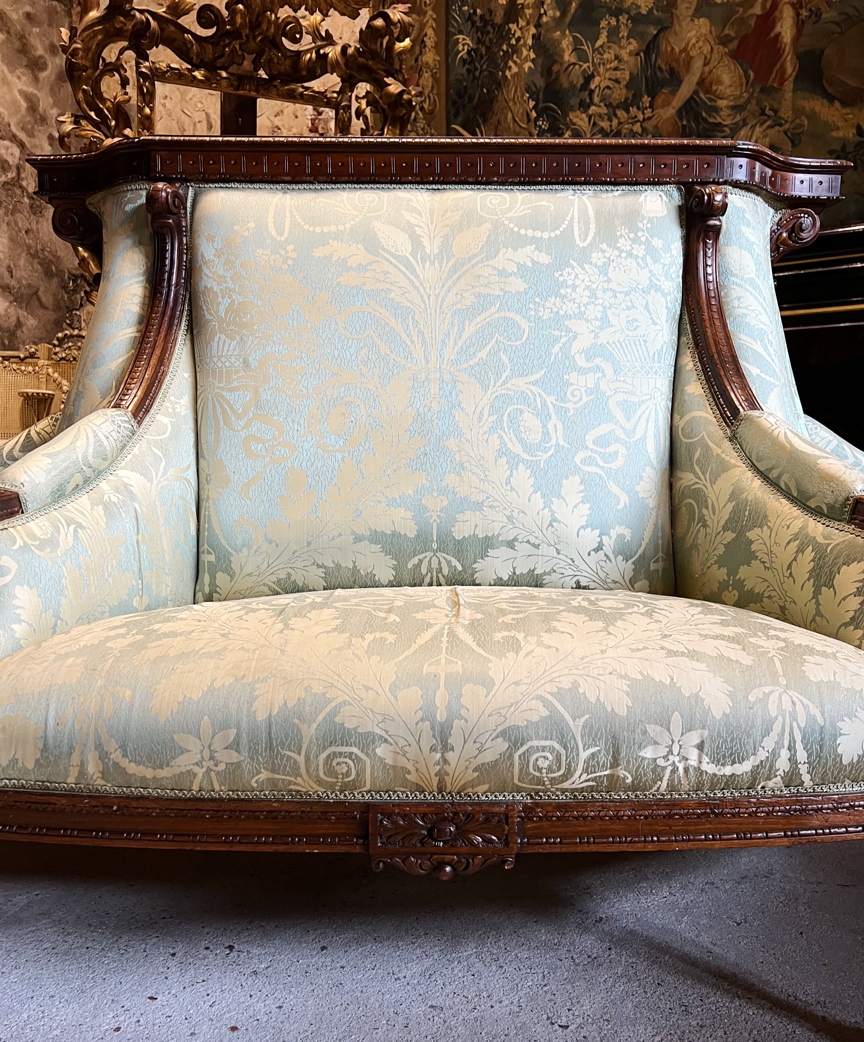 Sofa with Confidants Style Louis XVI Of the time Napoleon III half terminal