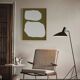 Page 1 of 7 Abstract khaki giclee print, 50x70cm