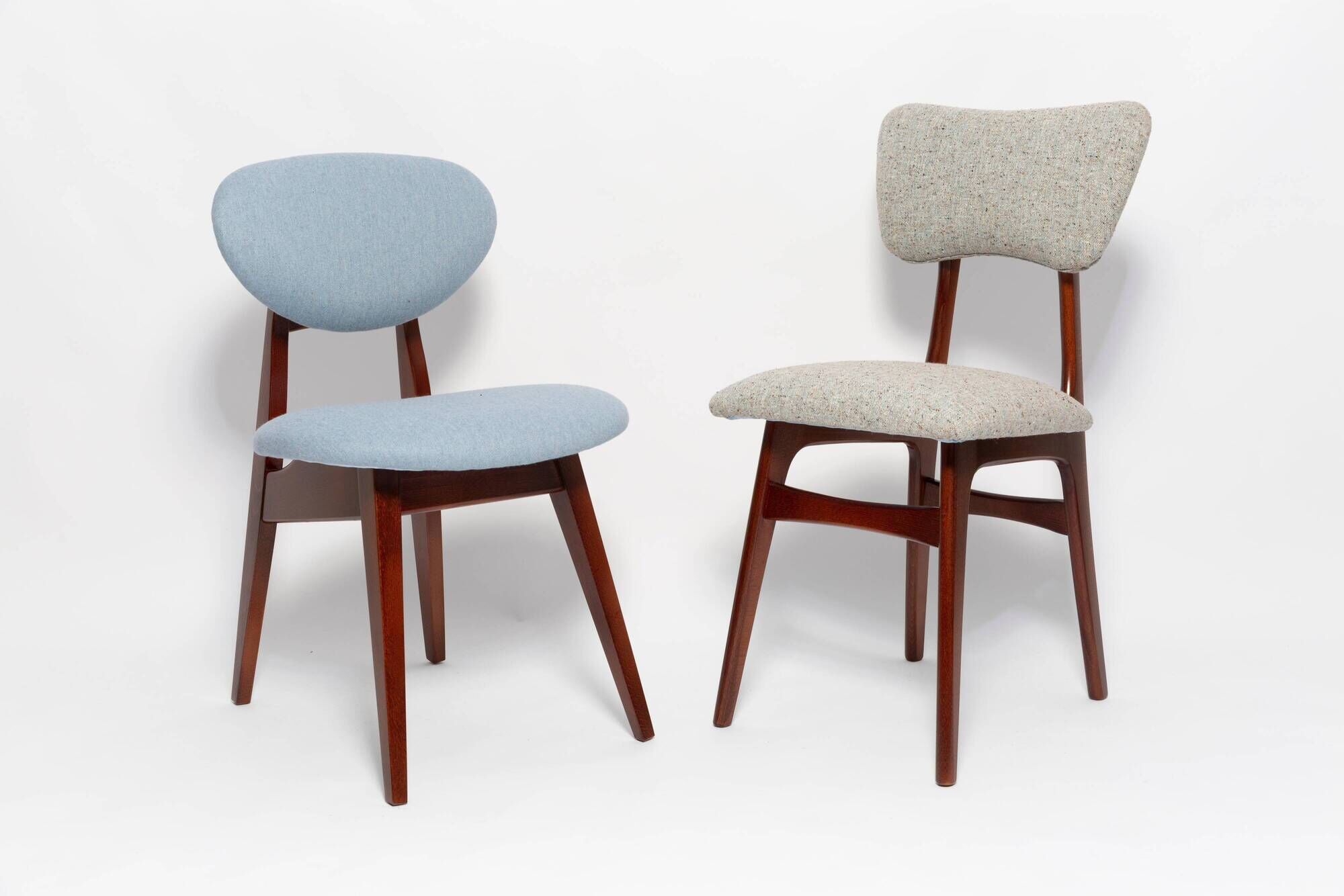 Blue Mushroom Chair Mid-Century, Type 200/128, by J. Kedziorek, Europe, 1960s