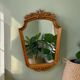 Miroir baroque vintage en bois / Miroir mural rétro en bois