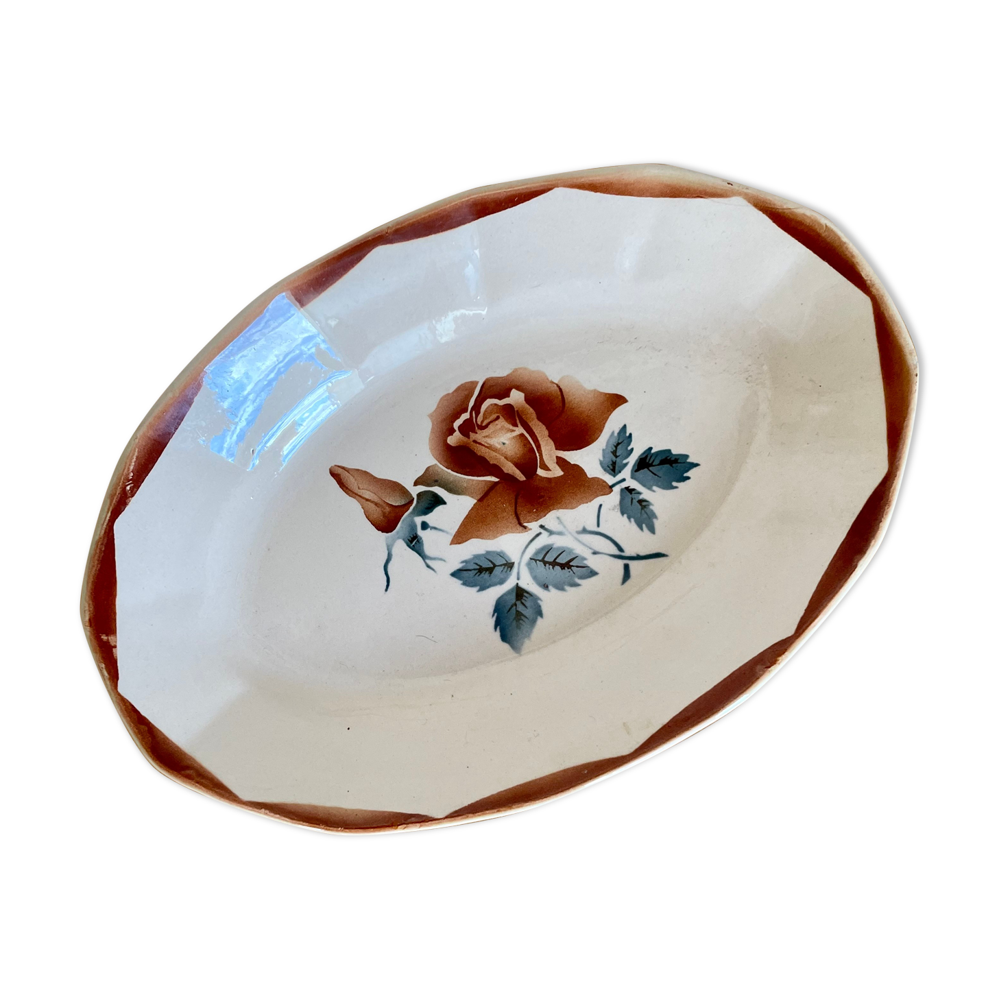 Dessert dish Digoin Sarguemines 1930