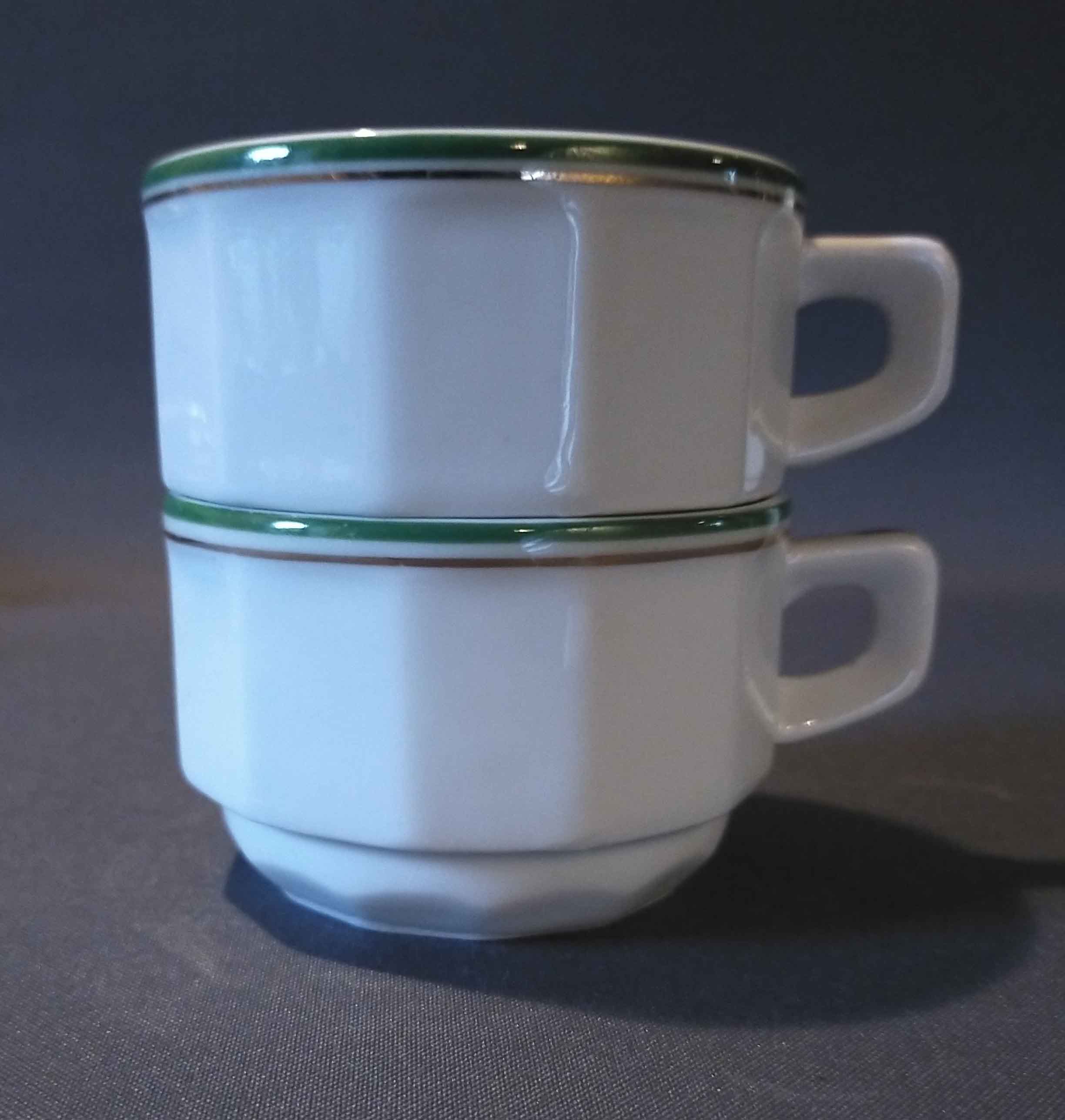 Mismatched set of 7 antique cups
