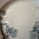 Plate on pedestal Creil and Montereau model Cherry Tree