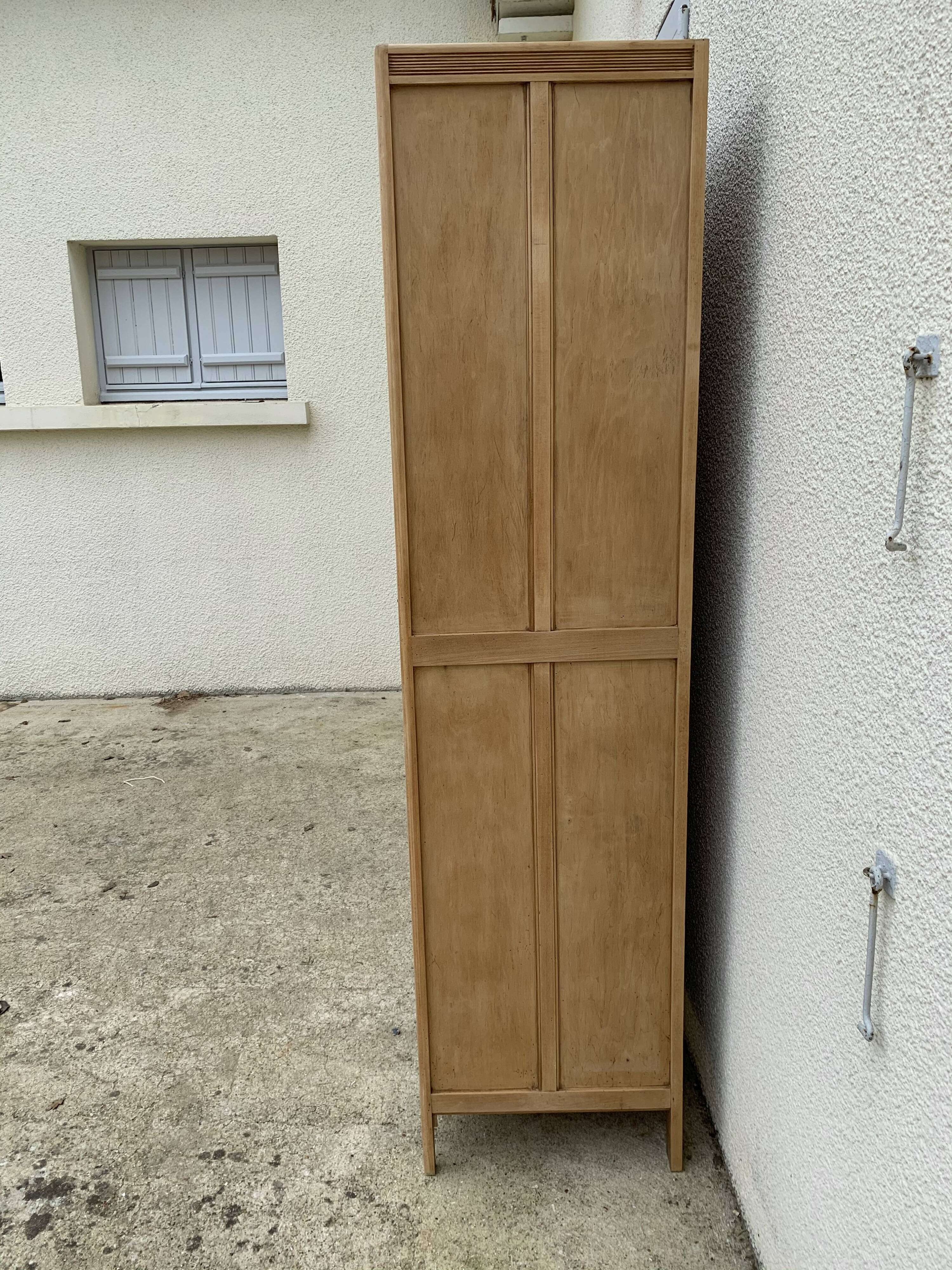 Paris raw wood cabinet 1950