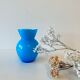 Blue glass vase