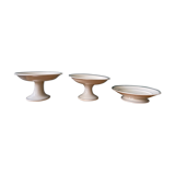 Lot of 3 old compotiers, late nineteenth