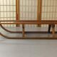 Vintage beech sledge Davos Germina 60/70 made in Gdr