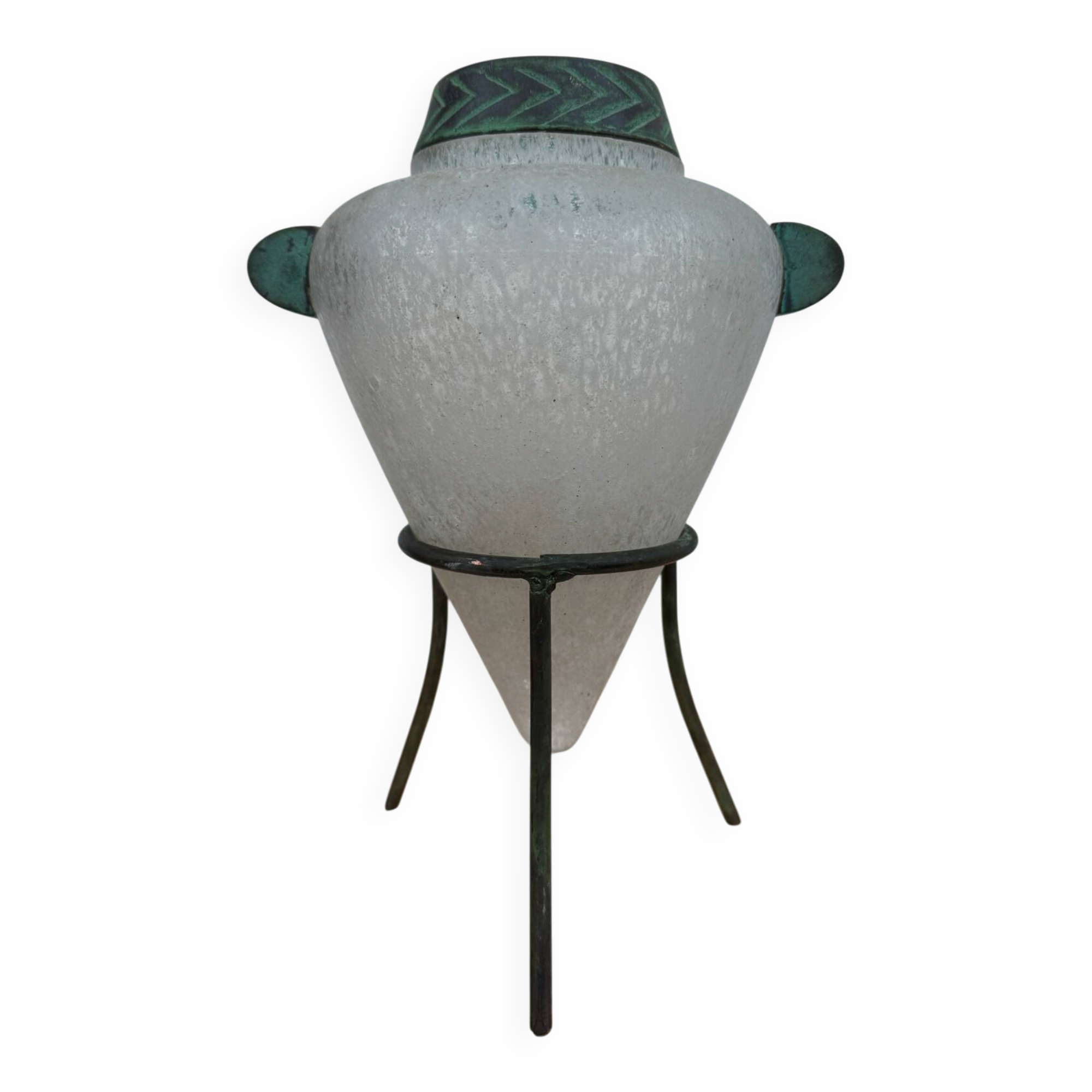 Vase verre Murano Scavo années 80