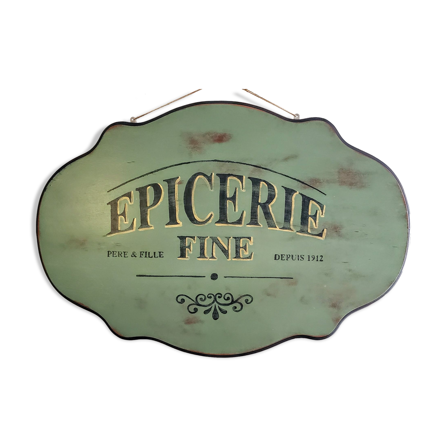 Hand-painted vintage sign