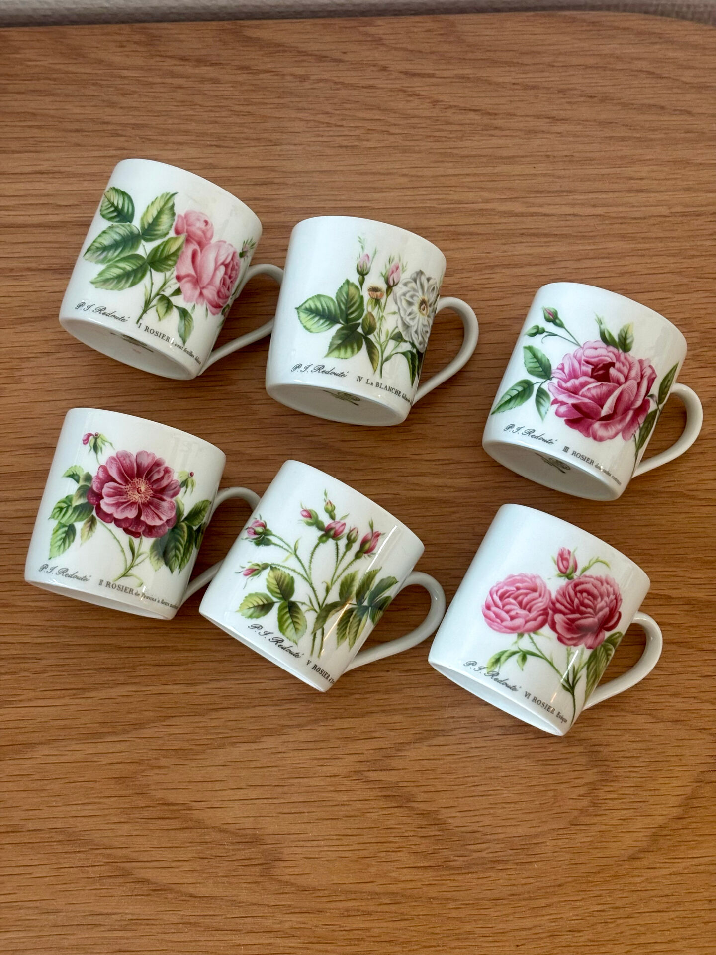 6 cups 5 saucers floral porcelain Hutschenreuther