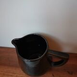 Vintage designer enameled black carafe