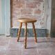 Vintage stool, wooden stool, tripod stool, accent chair