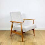 Armchair 'Lis', 1970s, beige light wood, design by Henryk Lis