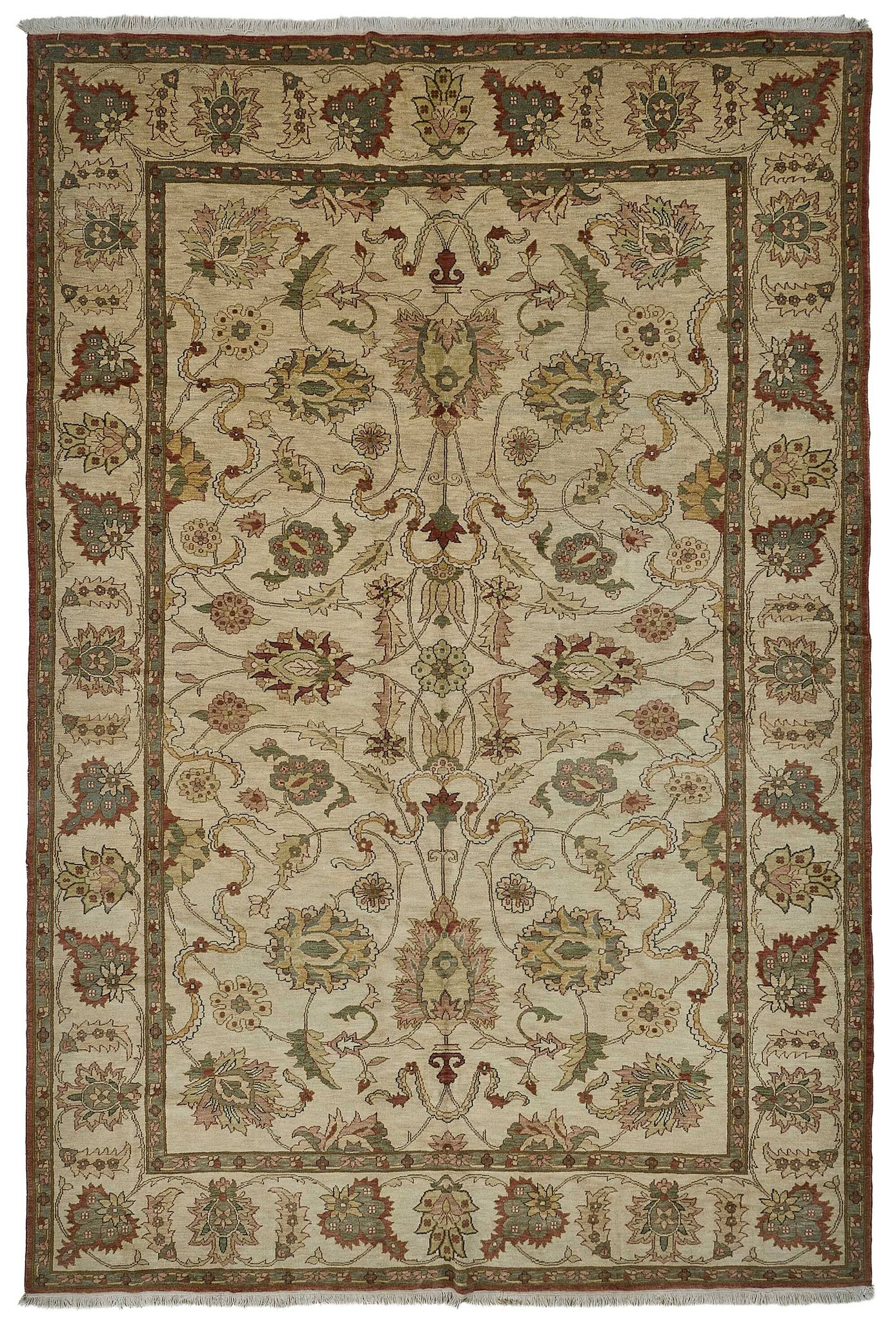 Turkish Handknotted Wool Oushak Rug 271 cm x 402 cm