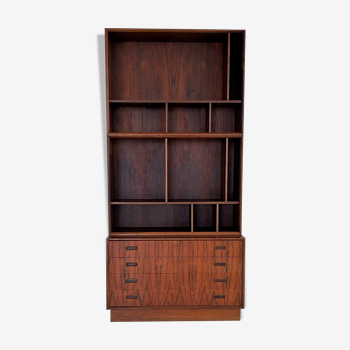 Vintage rosewood bookcase with drawer