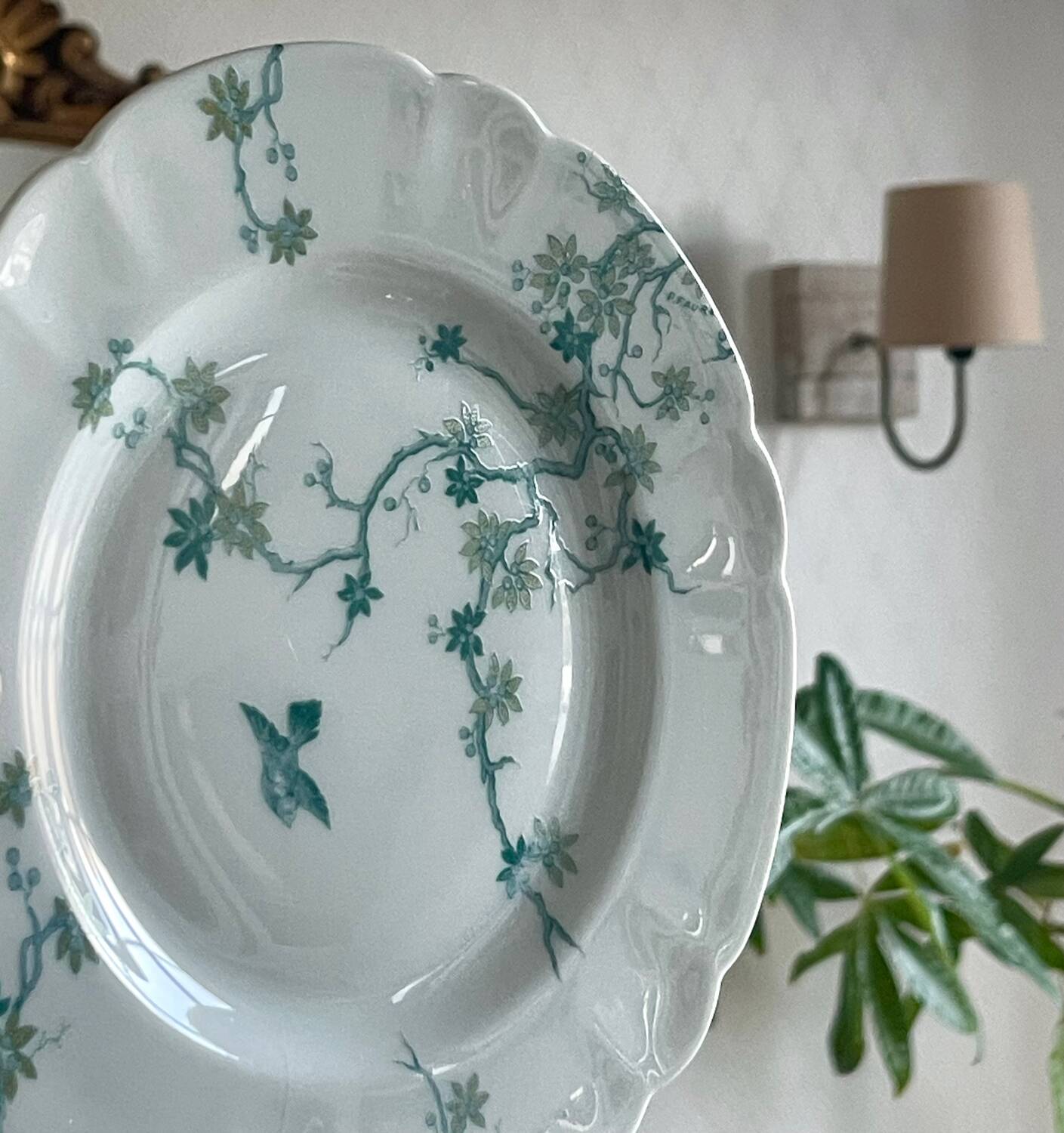 12 Haviland Limoges dessert plates.