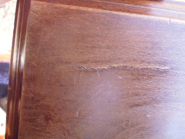 Small desk or side table with 30s Art Deco drawer