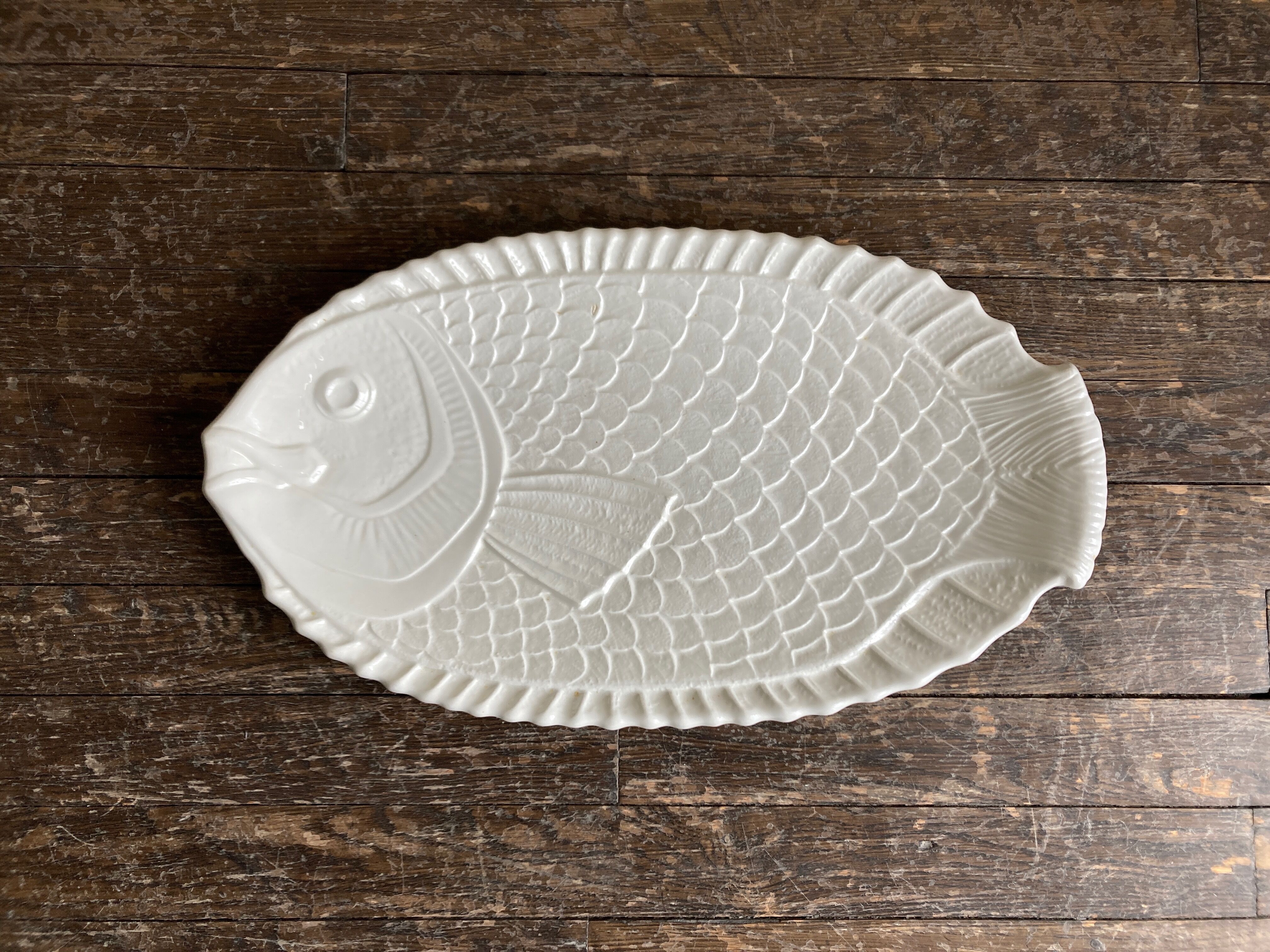 Ceramic centerpiece fish XXL Italy 1960