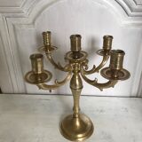Ancient gilded bronze candlestick