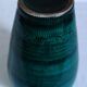 Vintage green glazed ceramic vase
