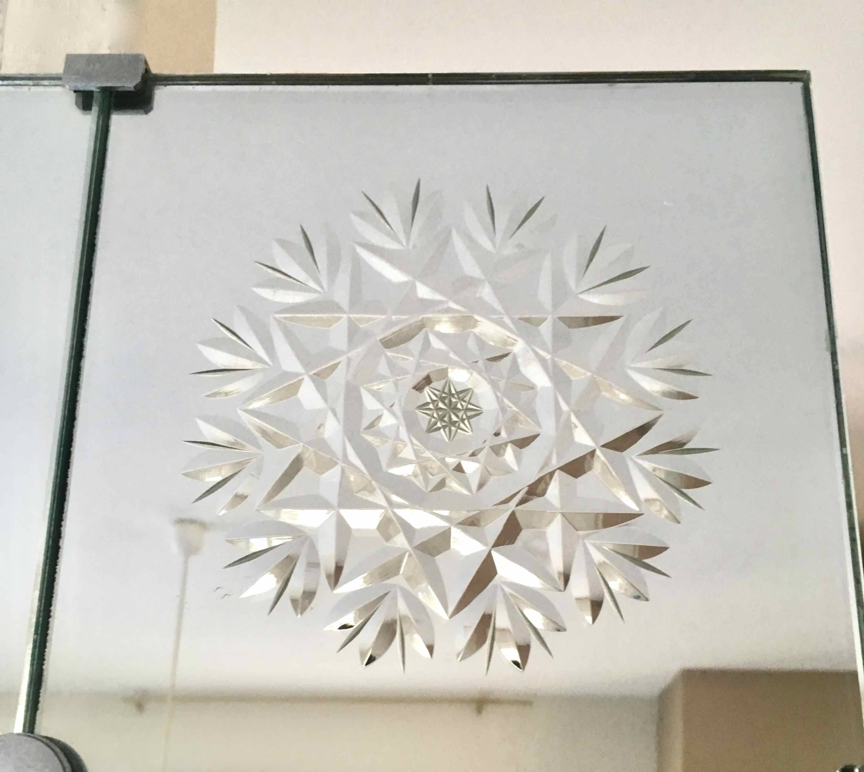 Venetian-style brasserie bistro mirror with chiseled decoration 200 x 100