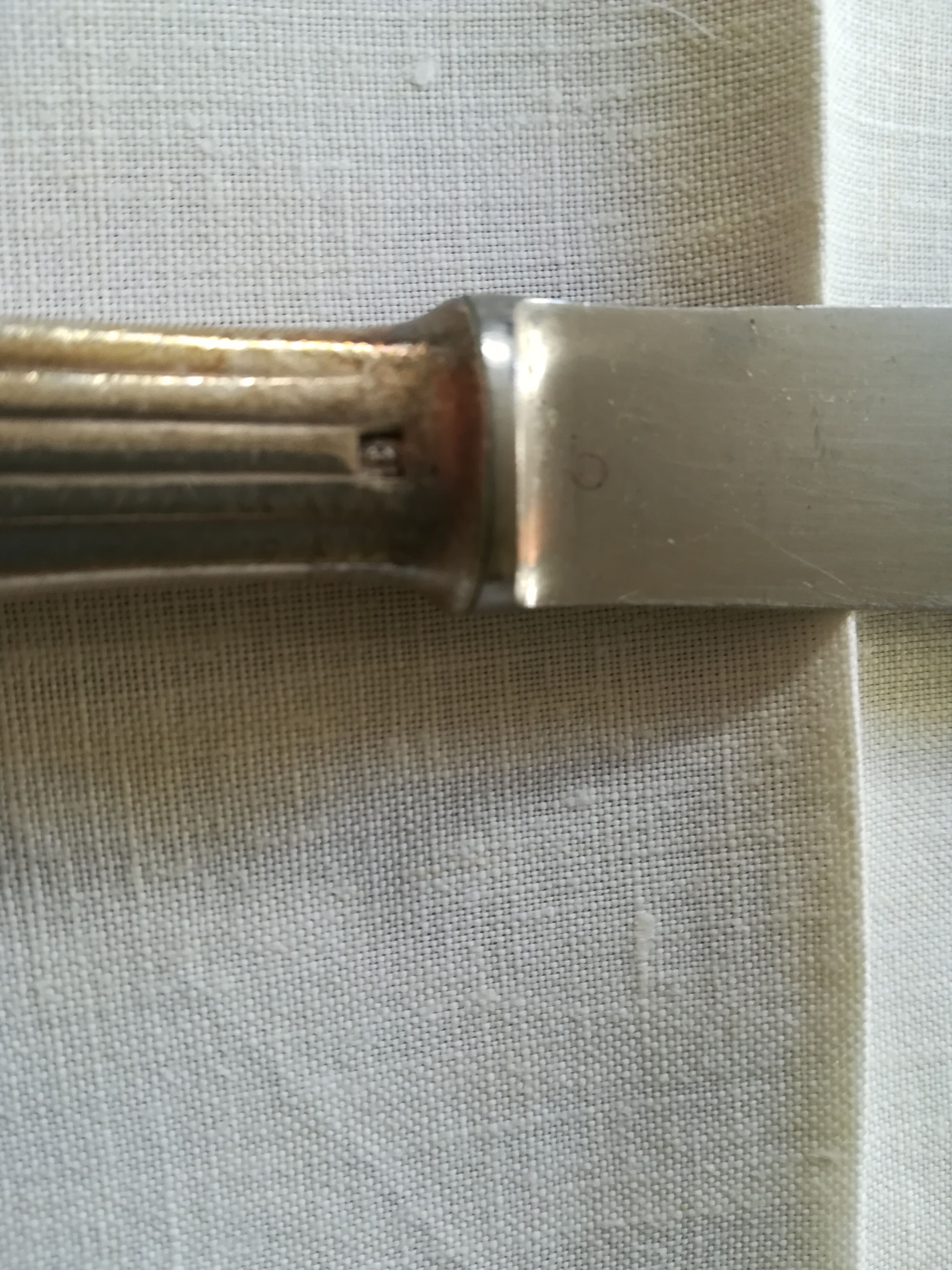 8 vintage Christofle knives in silver metal