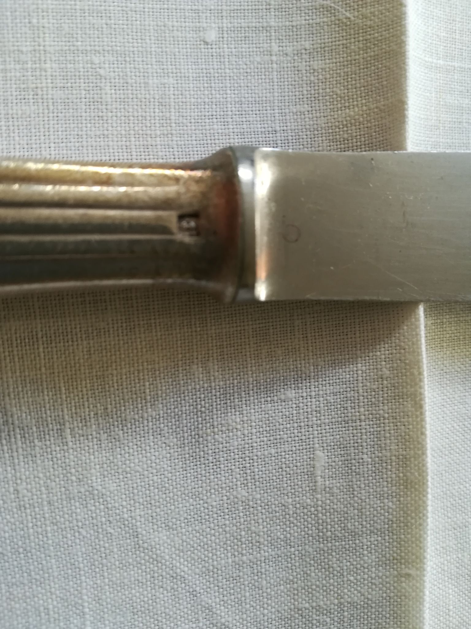 8 vintage Christofle knives in silver metal
