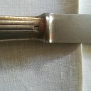 8 vintage Christofle knives in silver metal