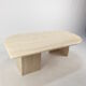 Mid-Century Italian Travertine Coffee Table, 1980s